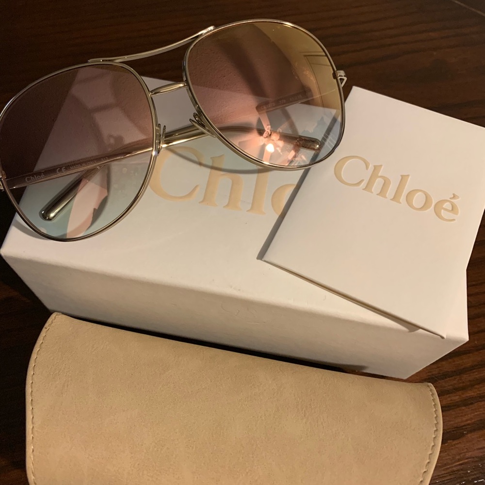 New Chloe Oversized Aviator sunglasses